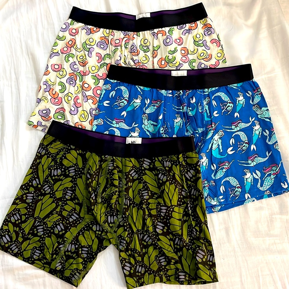 🆕 3 PACK MeUndies Men Boxer Briefs Size Medium